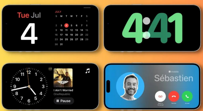 红古苹果手机维修分享iOS17横屏充电待机显示有什么好处 