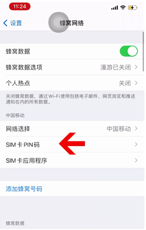 红古苹果14维修网分享如何给iPhone14的SIM卡设置密码 