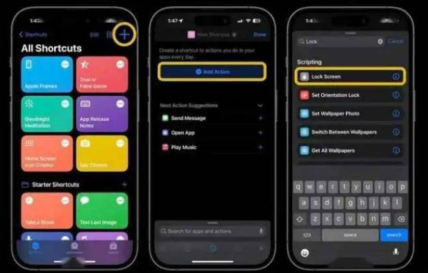 红古苹果14锁屏维修店分享iPhone14升级iOS16.4后如何创建锁屏快捷方式 